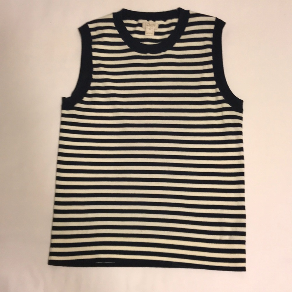 J. Crew stripe vest XS